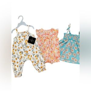 Baby Girl Floral Spring Bundle 3mo
